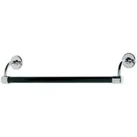 BK4507 Black Stove Enamelled Towel Bar - Antique Gold