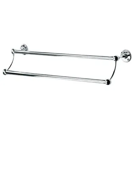 Double Towel Rail - Antique Gold, Metal