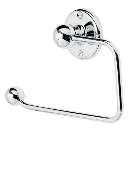 Edwardian Paper Holder - Brushed Nickel, Metal