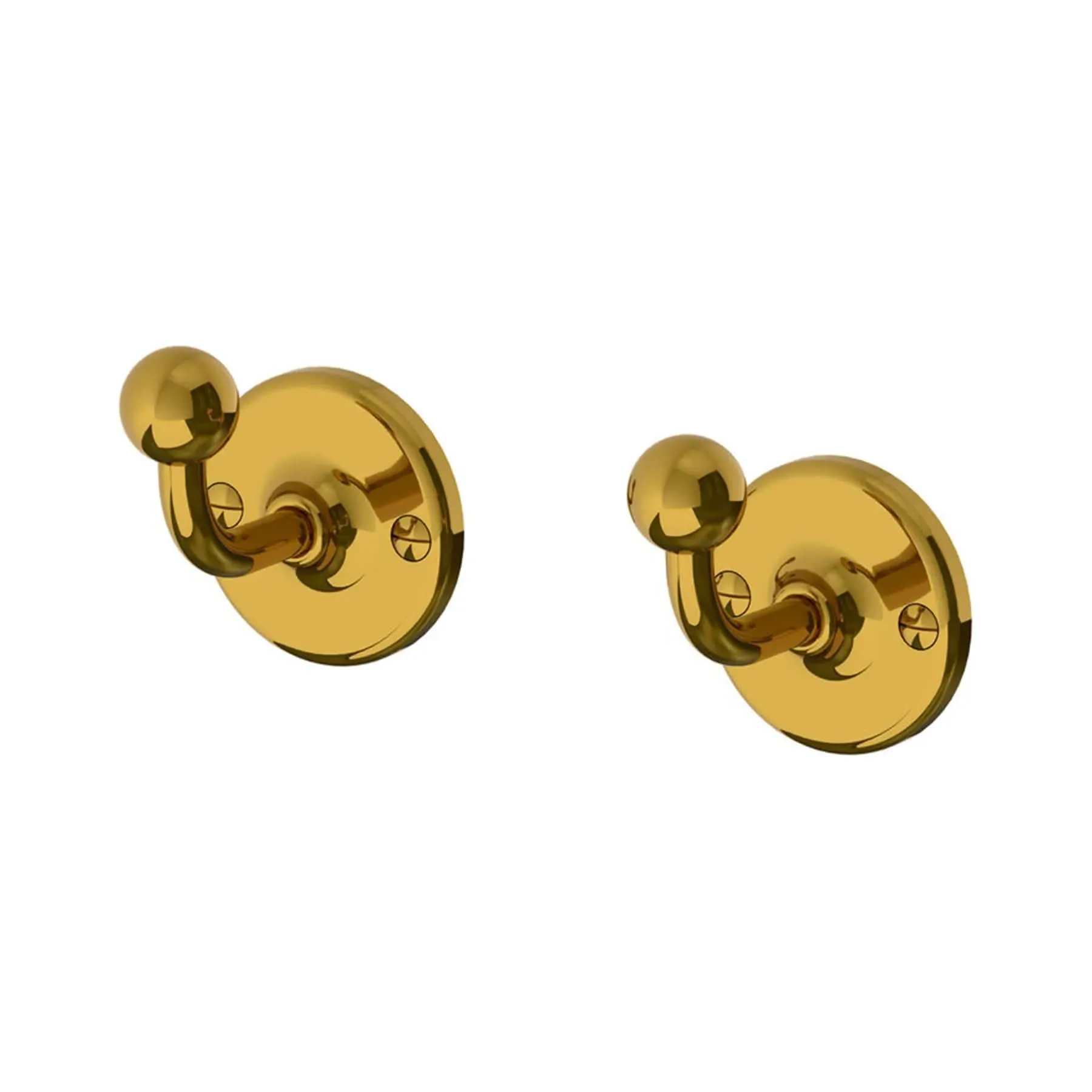 Edwardian Robe Hooks - Antique Gold, Metal