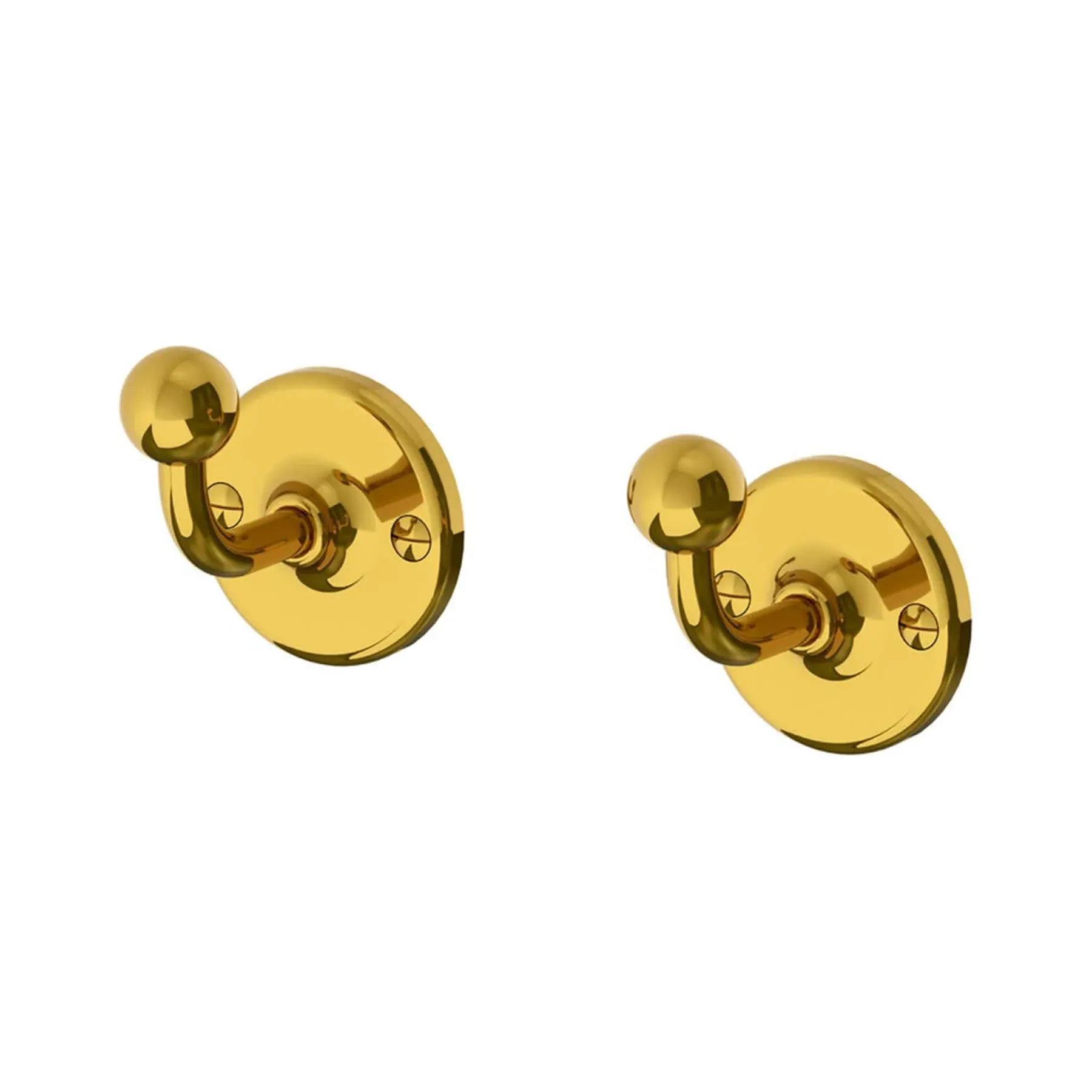 Edwardian Robe Hooks - Brushed Nickel, Metal