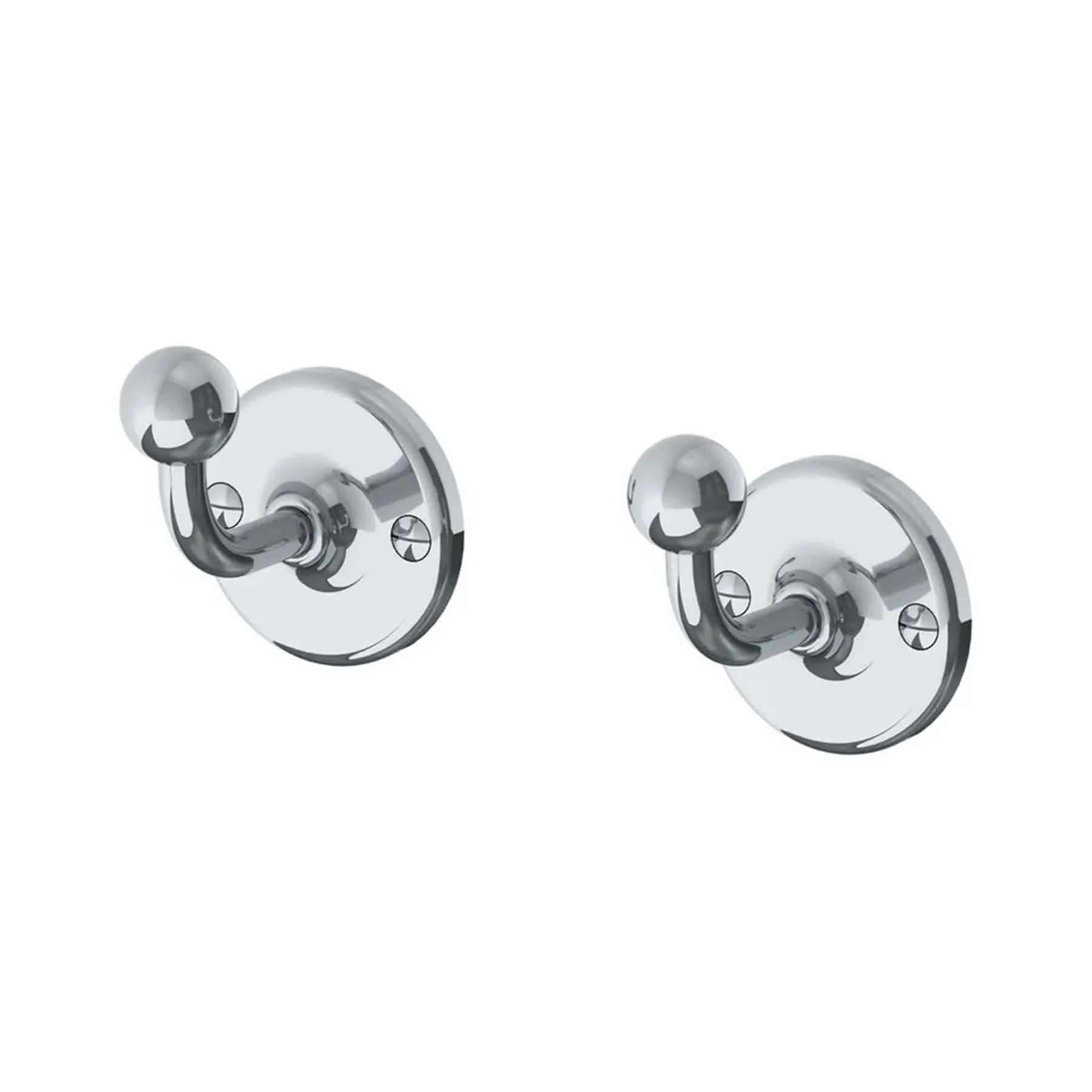 Edwardian Robe Hooks - Chrome, Metal image