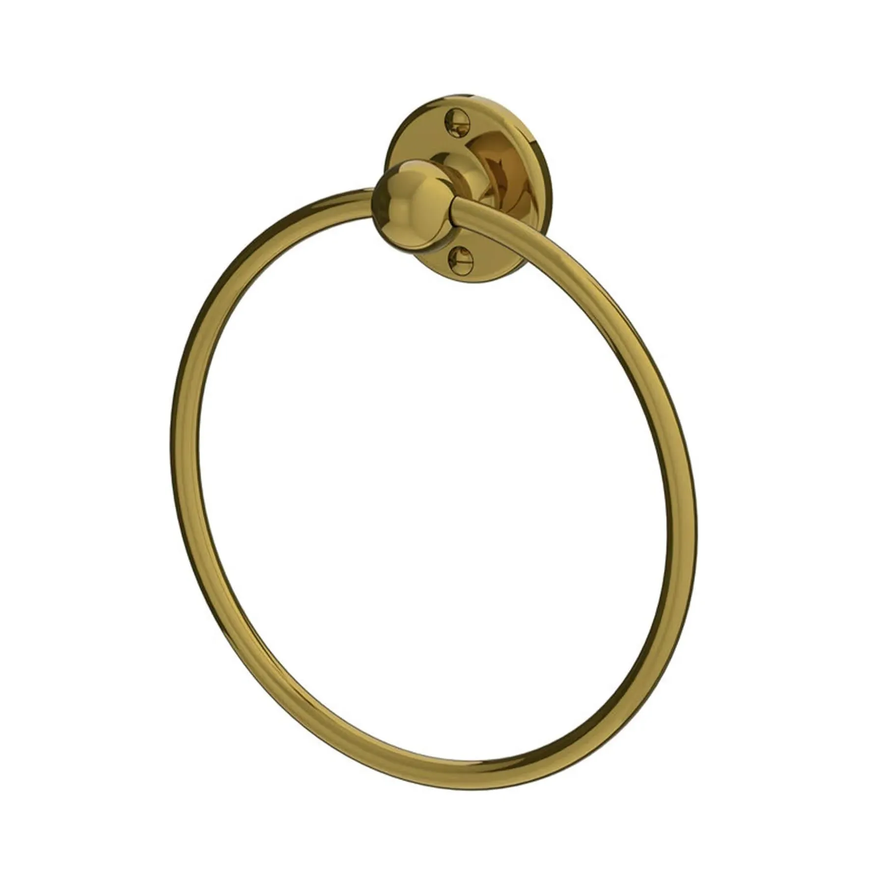 Edwardian Towel Ring - Silver Nickel, Metal