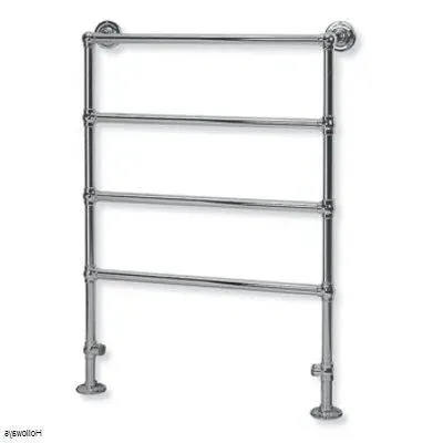 Floor Standing Towel Warmer - Silver, Brass
