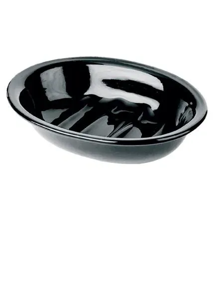 Freestanding Soap Dish - Black, Bone China image