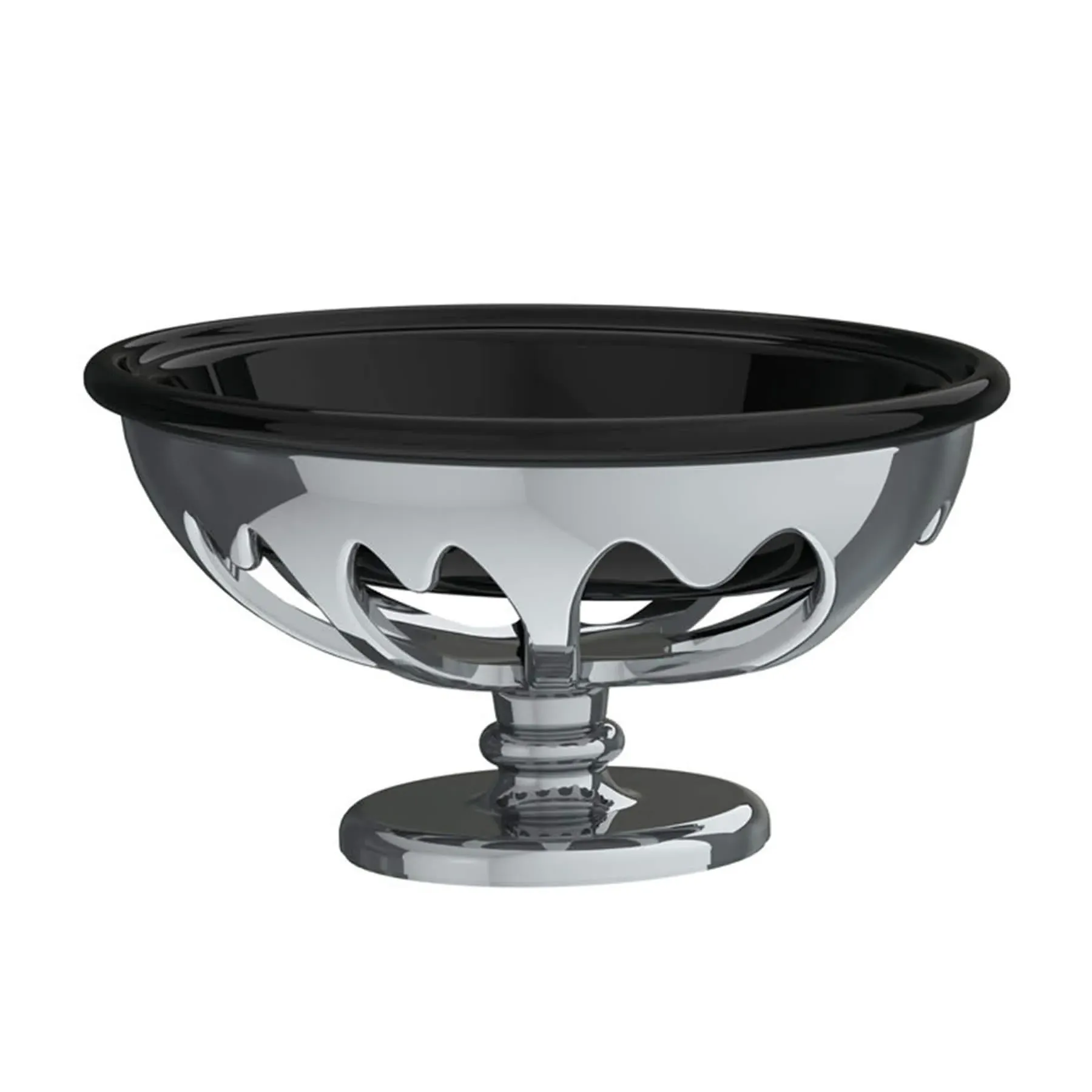 Freestanding Soap Holder - Black, Bone China