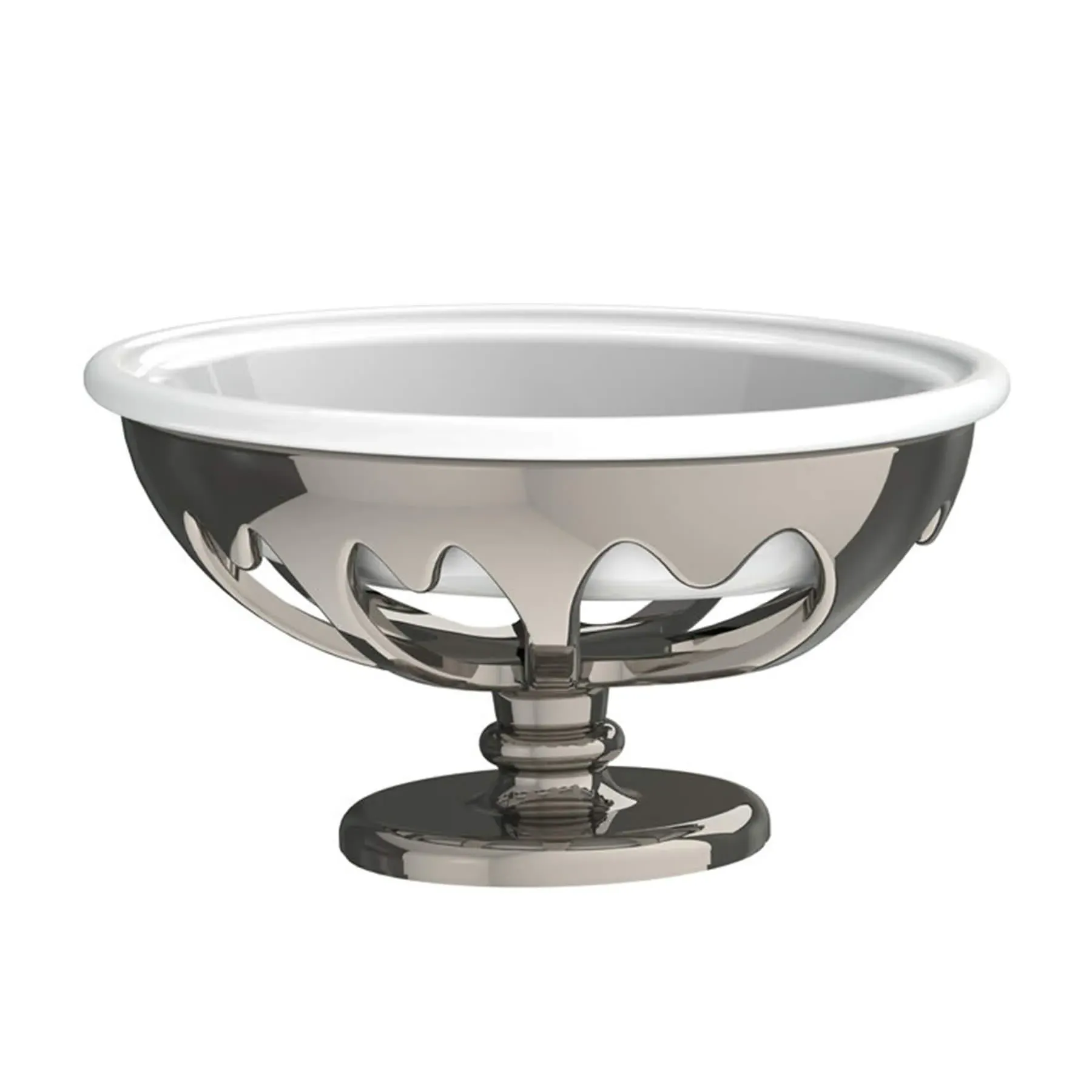 Freestanding Soap Holder - Black, Bone China