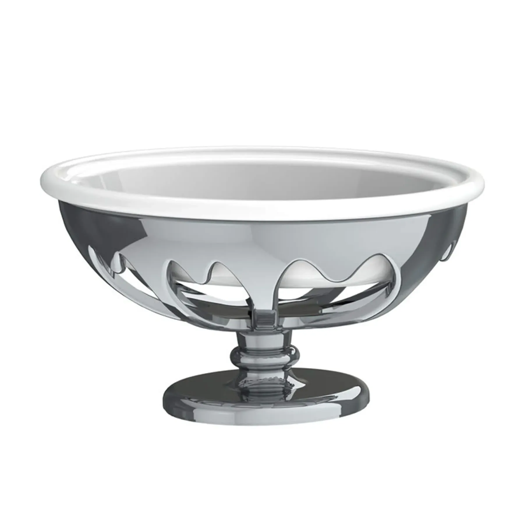 Freestanding Soap Holder - Black, Bone China