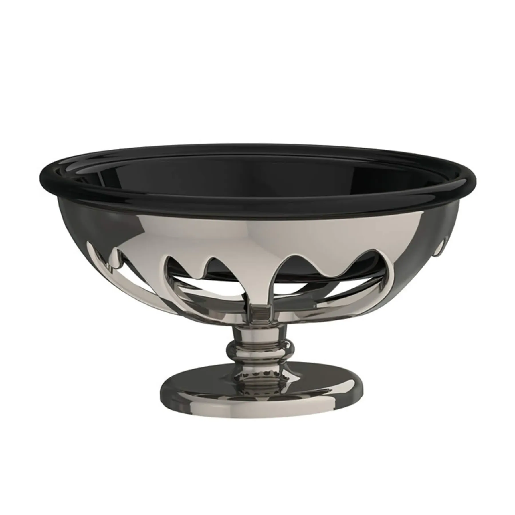 Freestanding Soap Holder - Black, Bone China