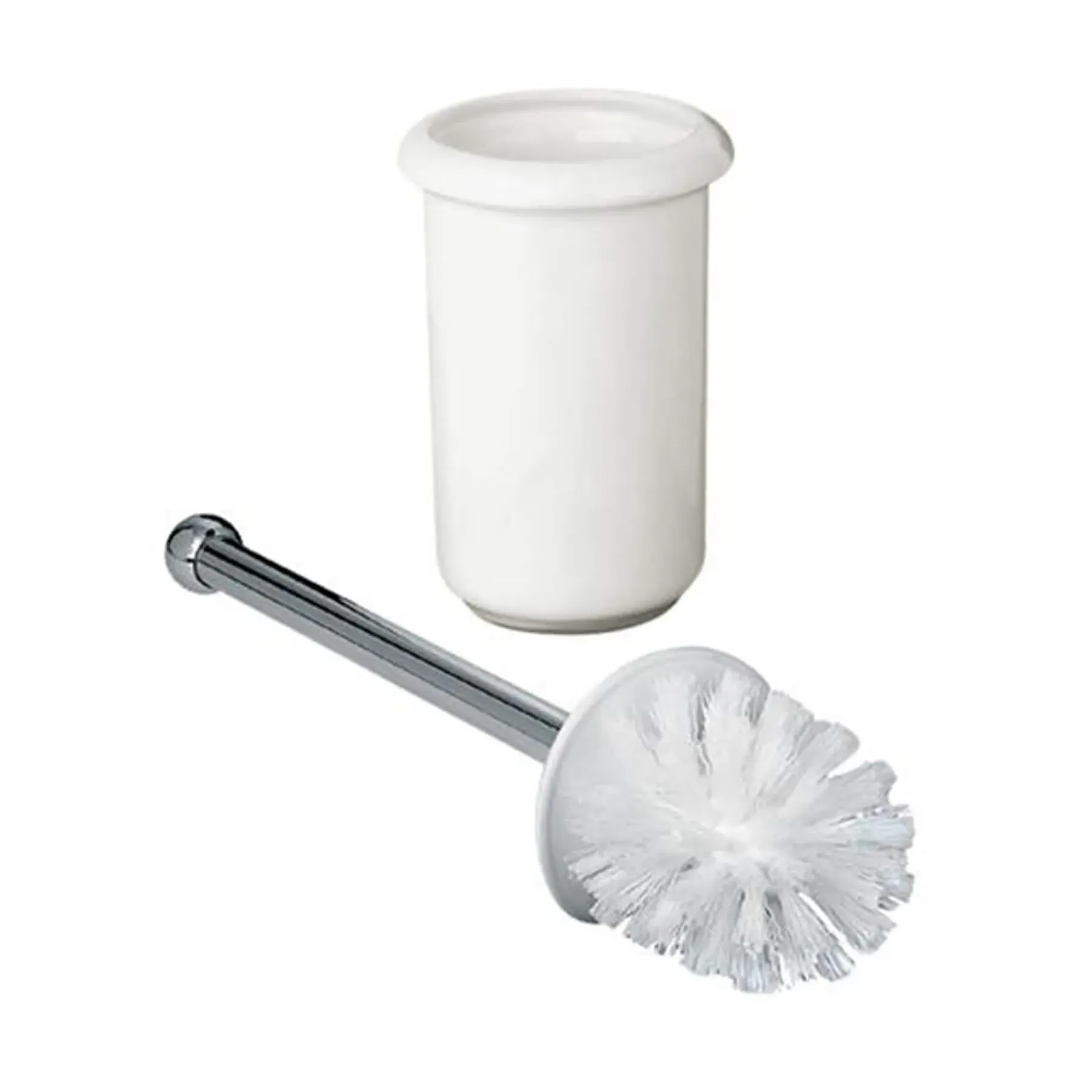 Freestanding Toilet Brush Holder - Black, Ceramic