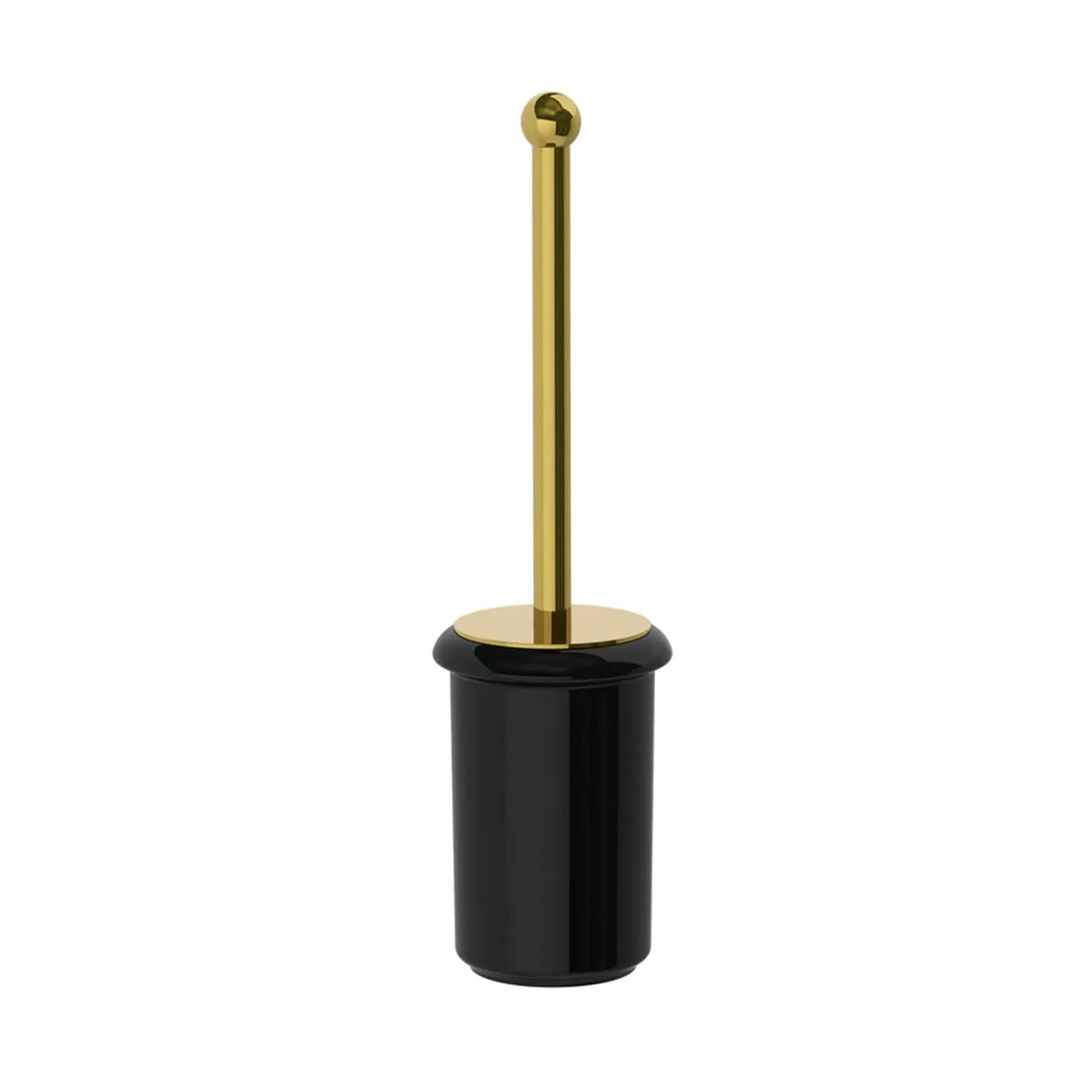 Freestanding Toilet Brush Holder - Black, Ceramic