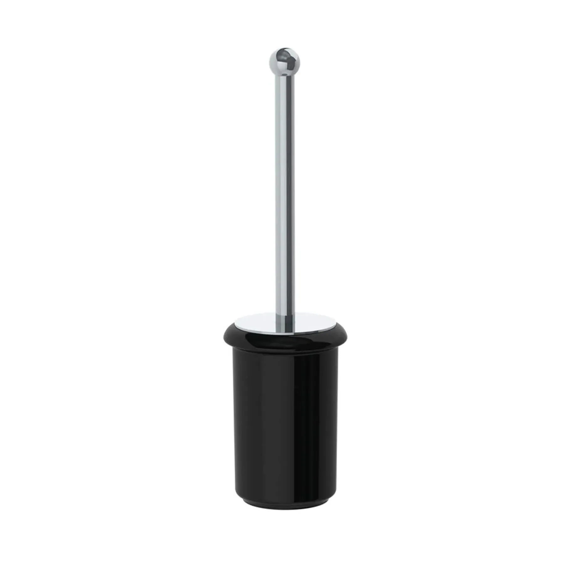 Freestanding Toilet Brush Holder - Black, Ceramic image