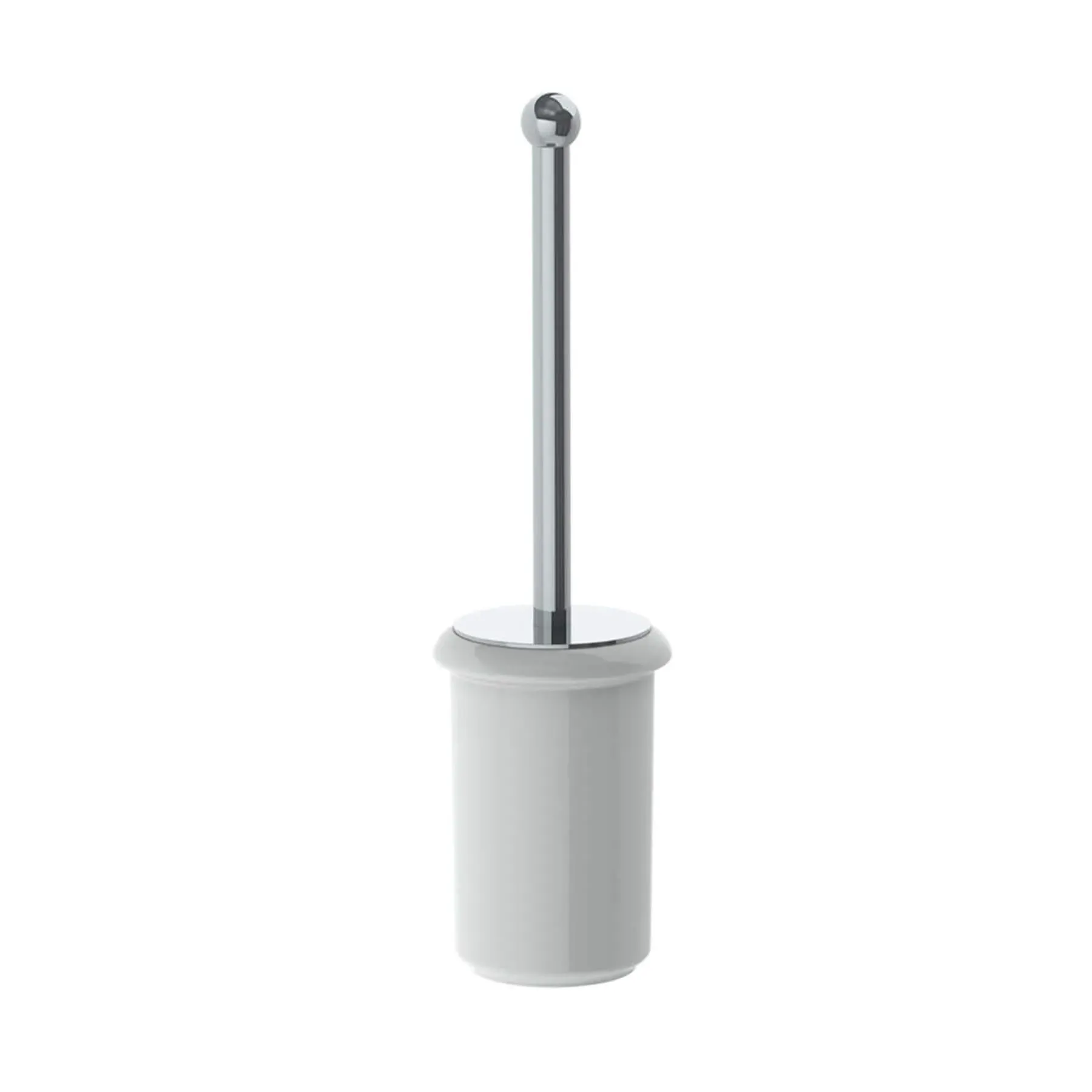 LB4504 Freestanding Toilet Brush - White, Ceramic image