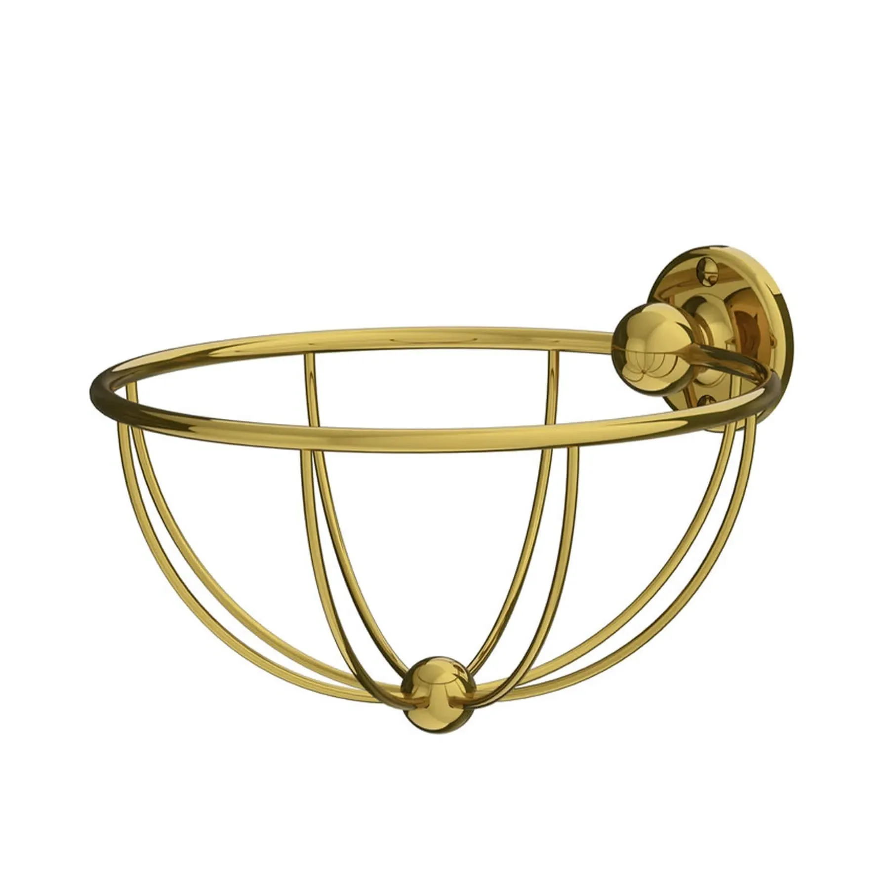 LB4506 Circular Sponge Basket - Antique Gold