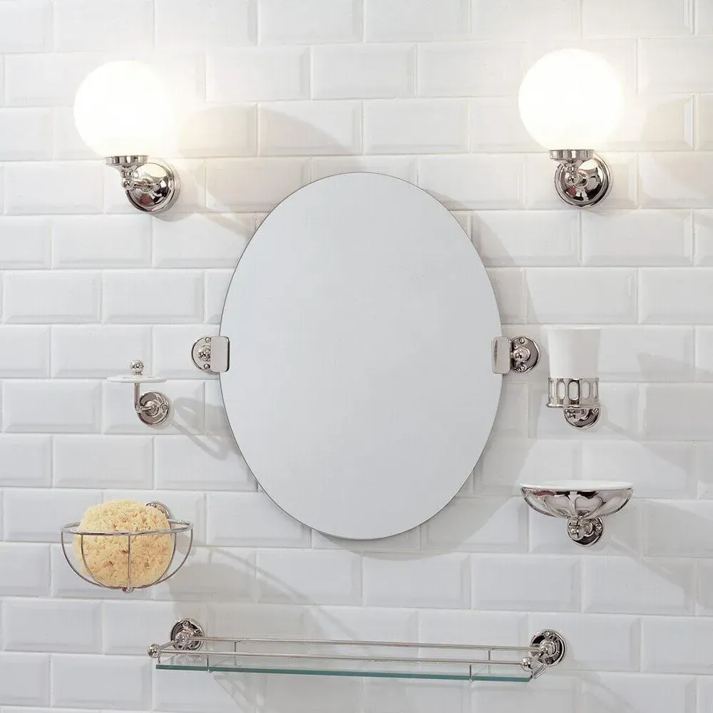 LB4506 Circular Sponge Basket - Polished Brass