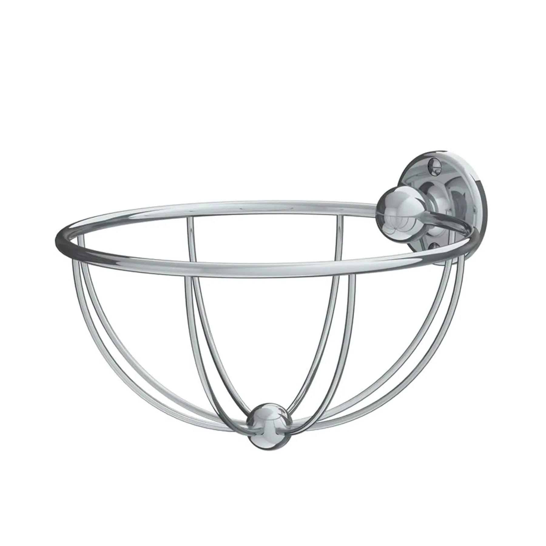 LB4506 Circular Sponge Basket - Polished Brass