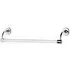 LB4507 Wide Bore Stove Enamelled Towel Bar - Brushed Nickel