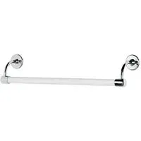 LB4507 Wide Bore Stove Enamelled Towel Bar - Chrome