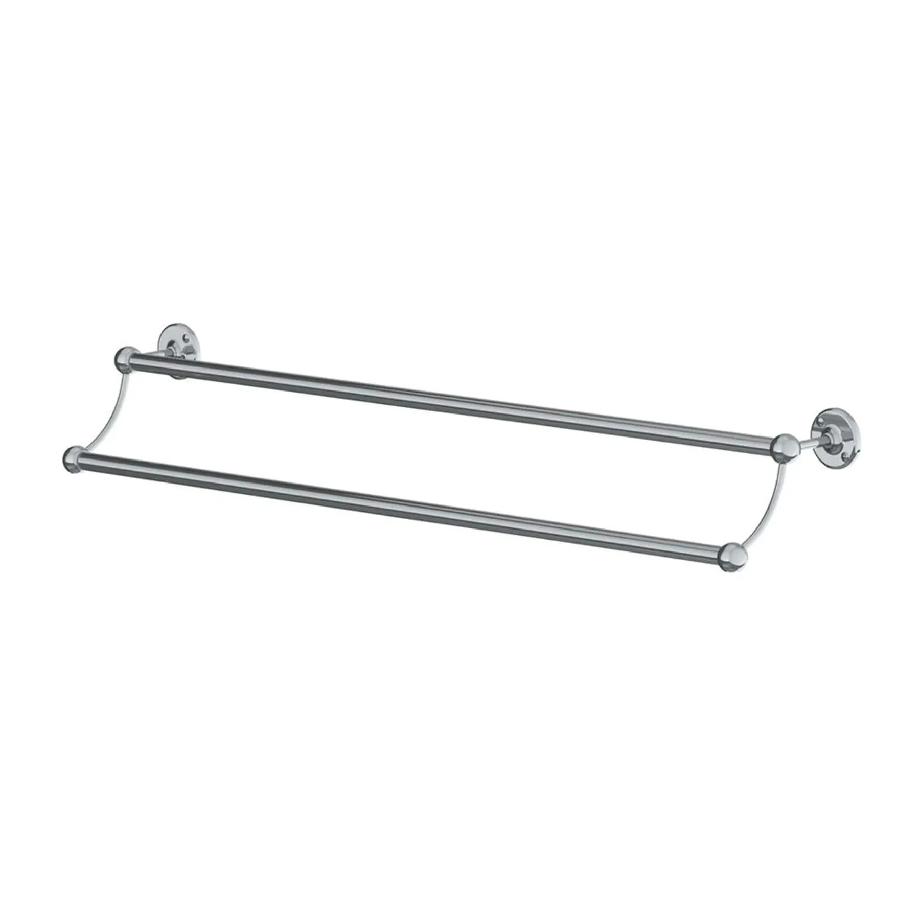 Long Double Towel Rail - Chrome, Metal image