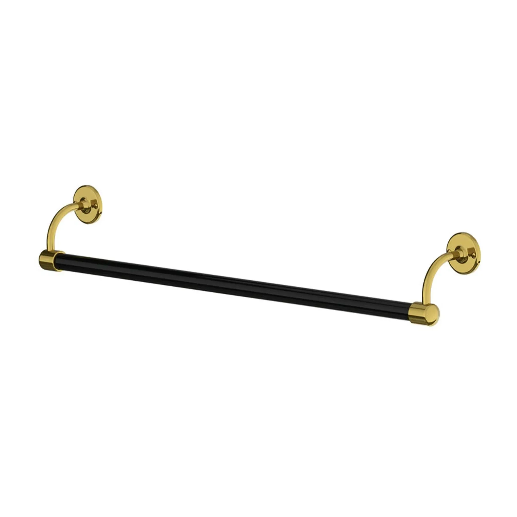Long Towel Rail - Black, Chrome