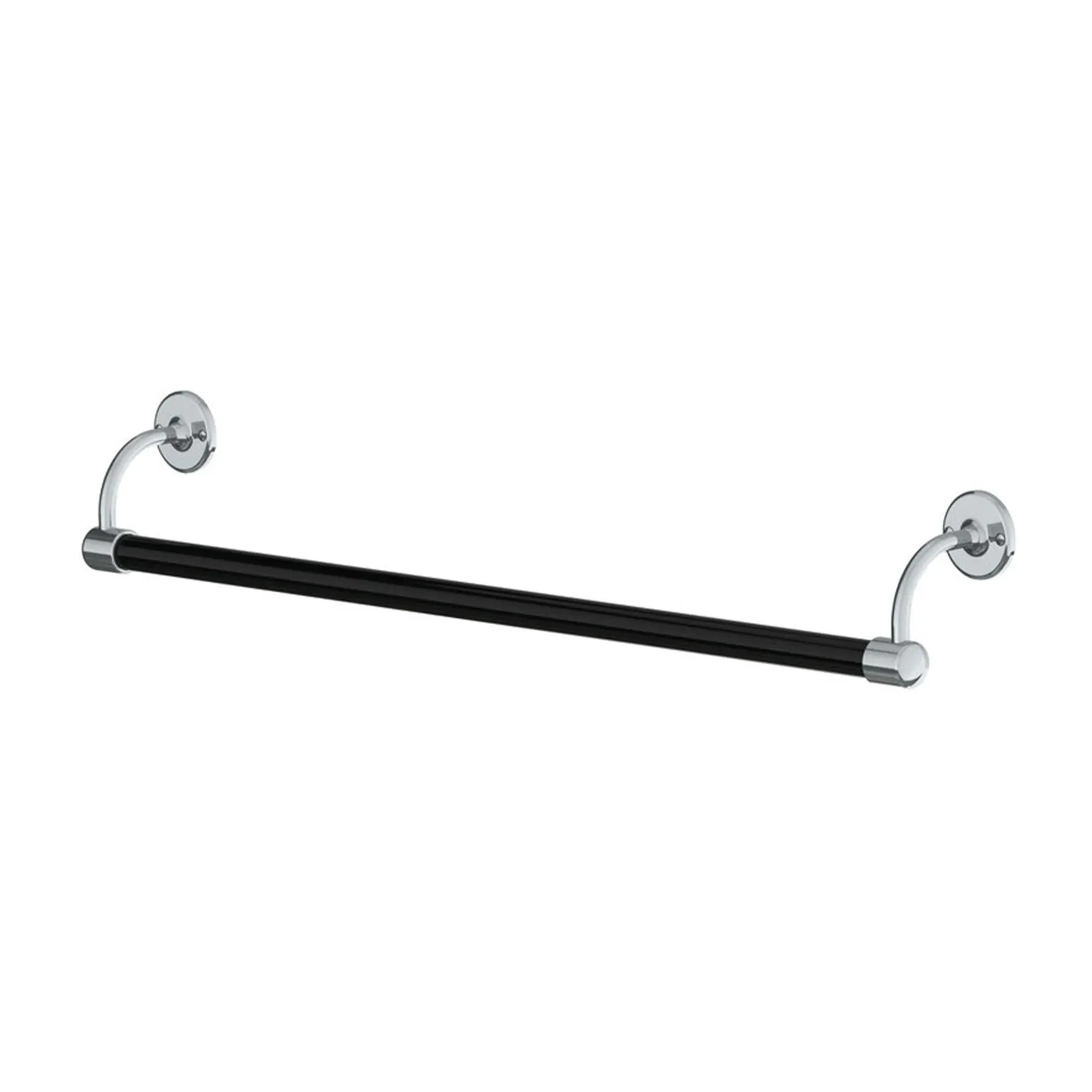Long Towel Rail - Black, Chrome image