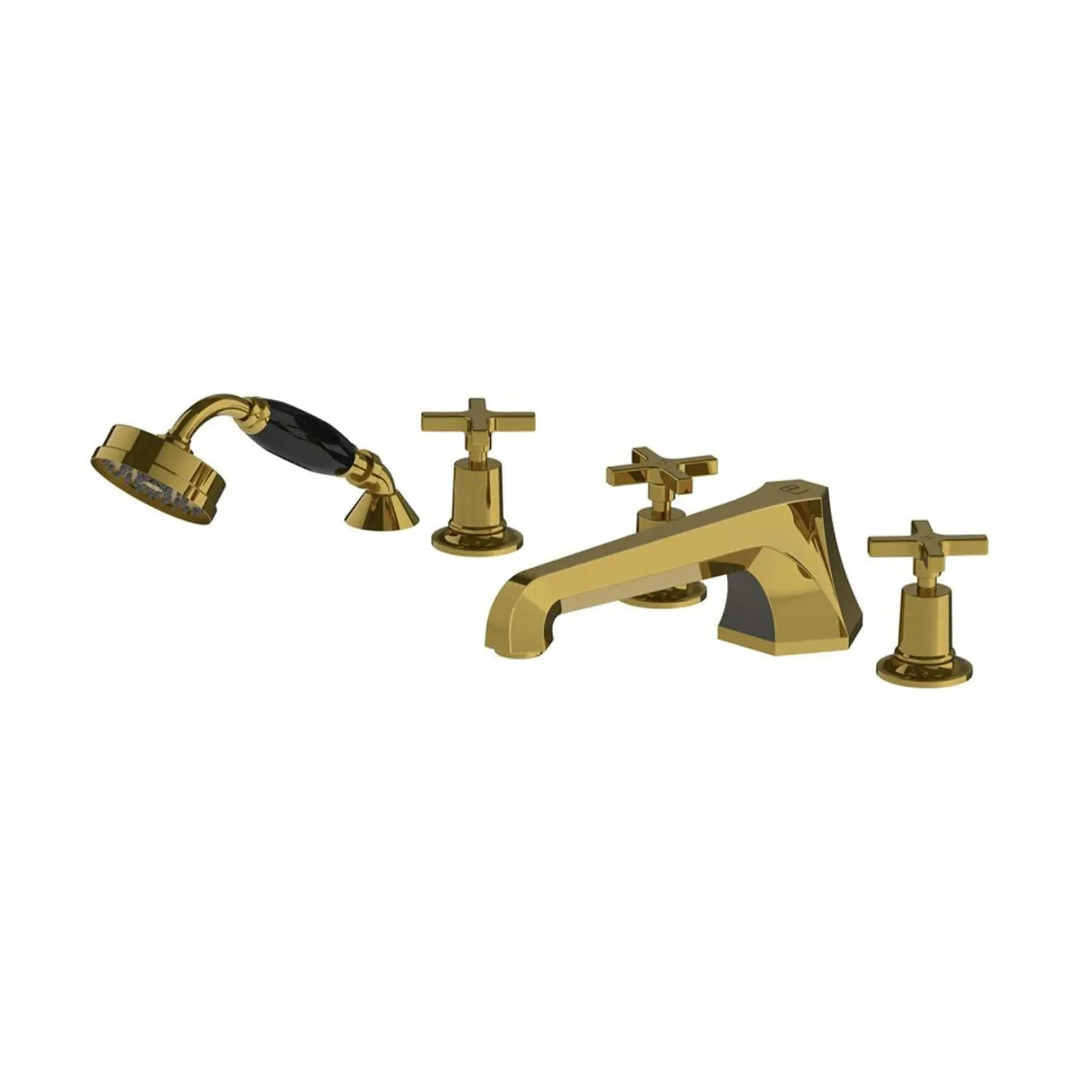 Mackintosh Five Hole Bath Set with Diverter - Antique Gold