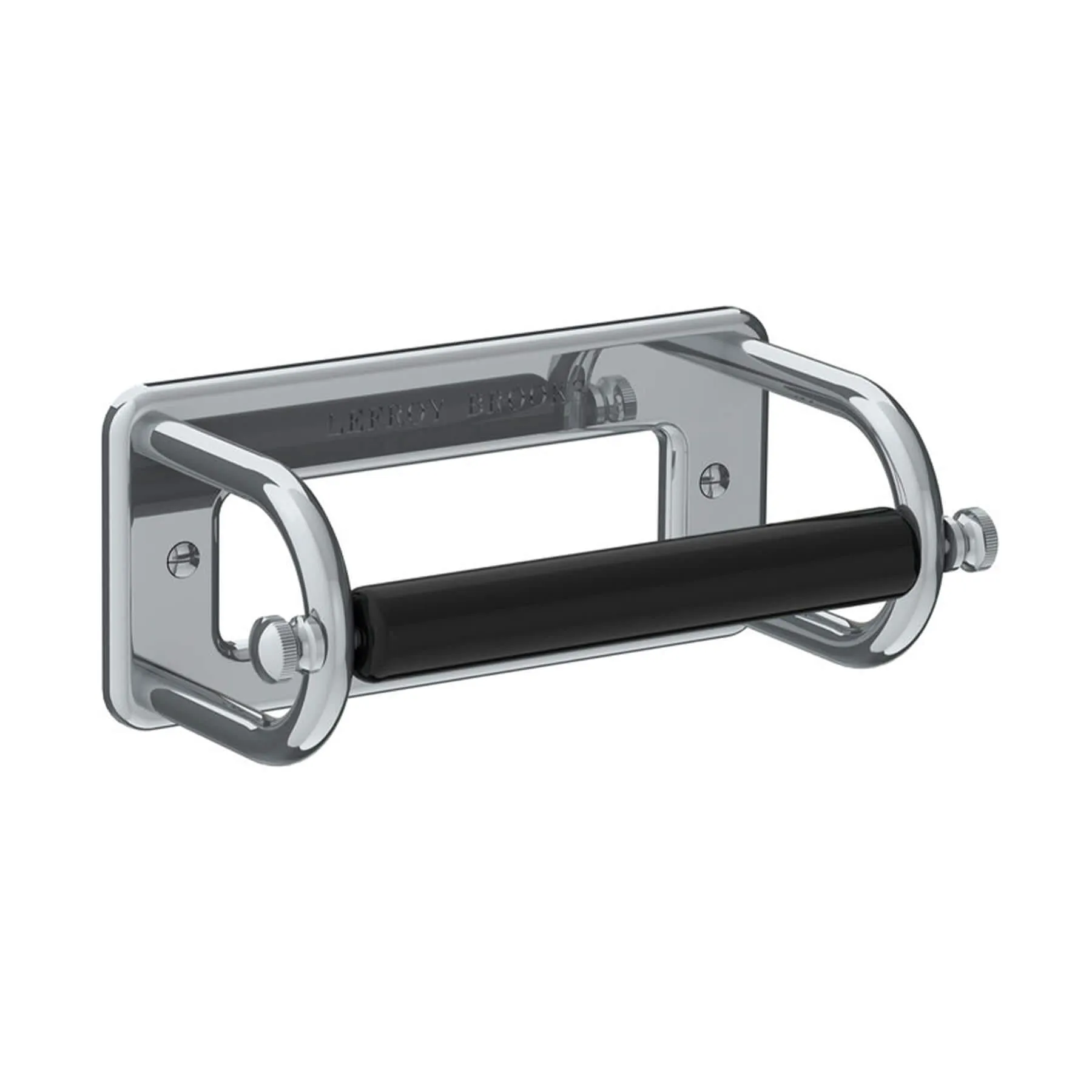 Paper Holder with Ceramic Bar - Chrome, Metal image