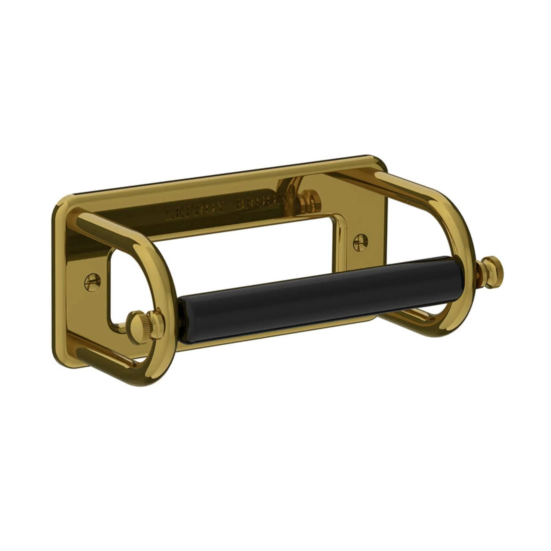 Paper Holder with Ceramic Bar - Gold, Metal