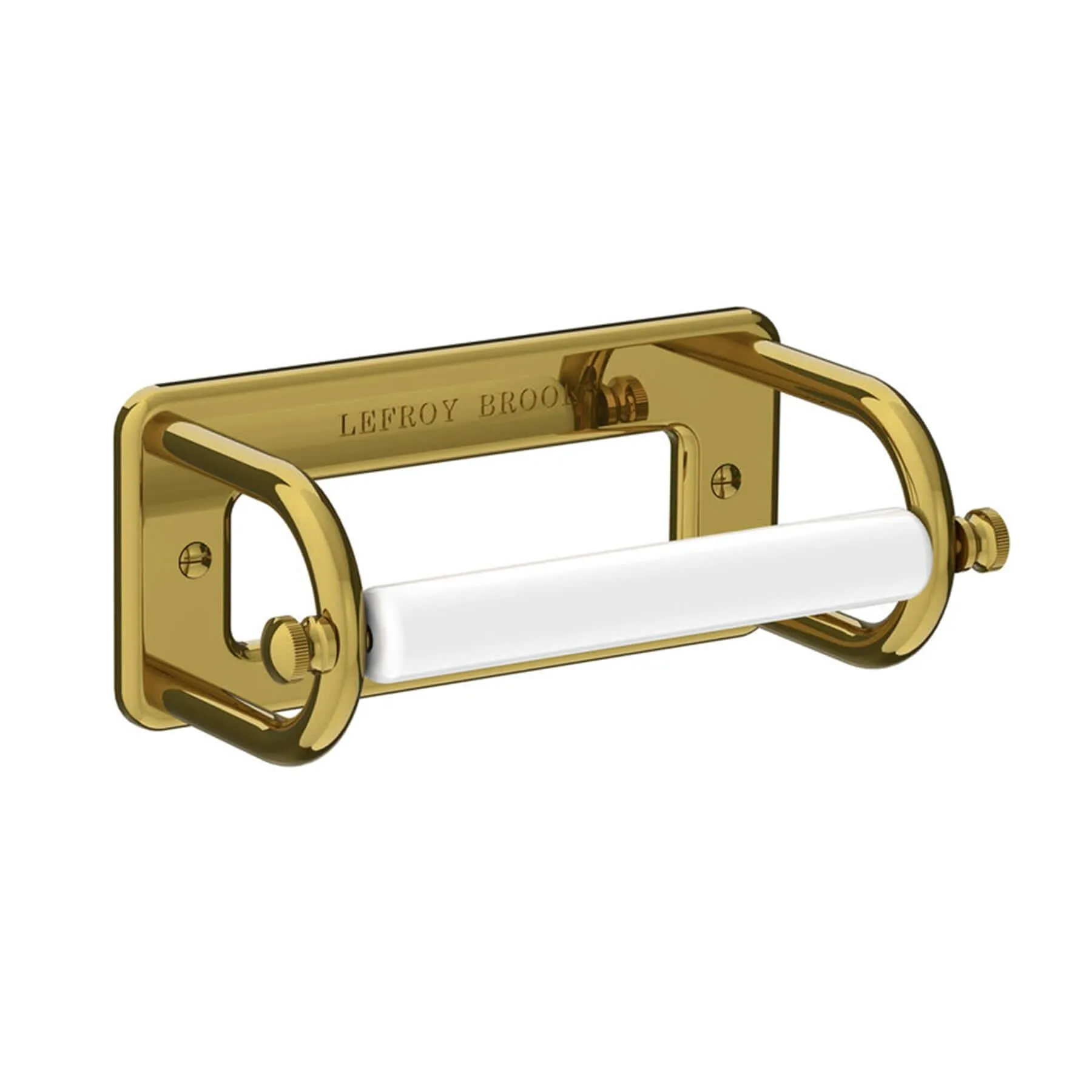 Paper Holder with Ceramic Bar - Nickel, Metal