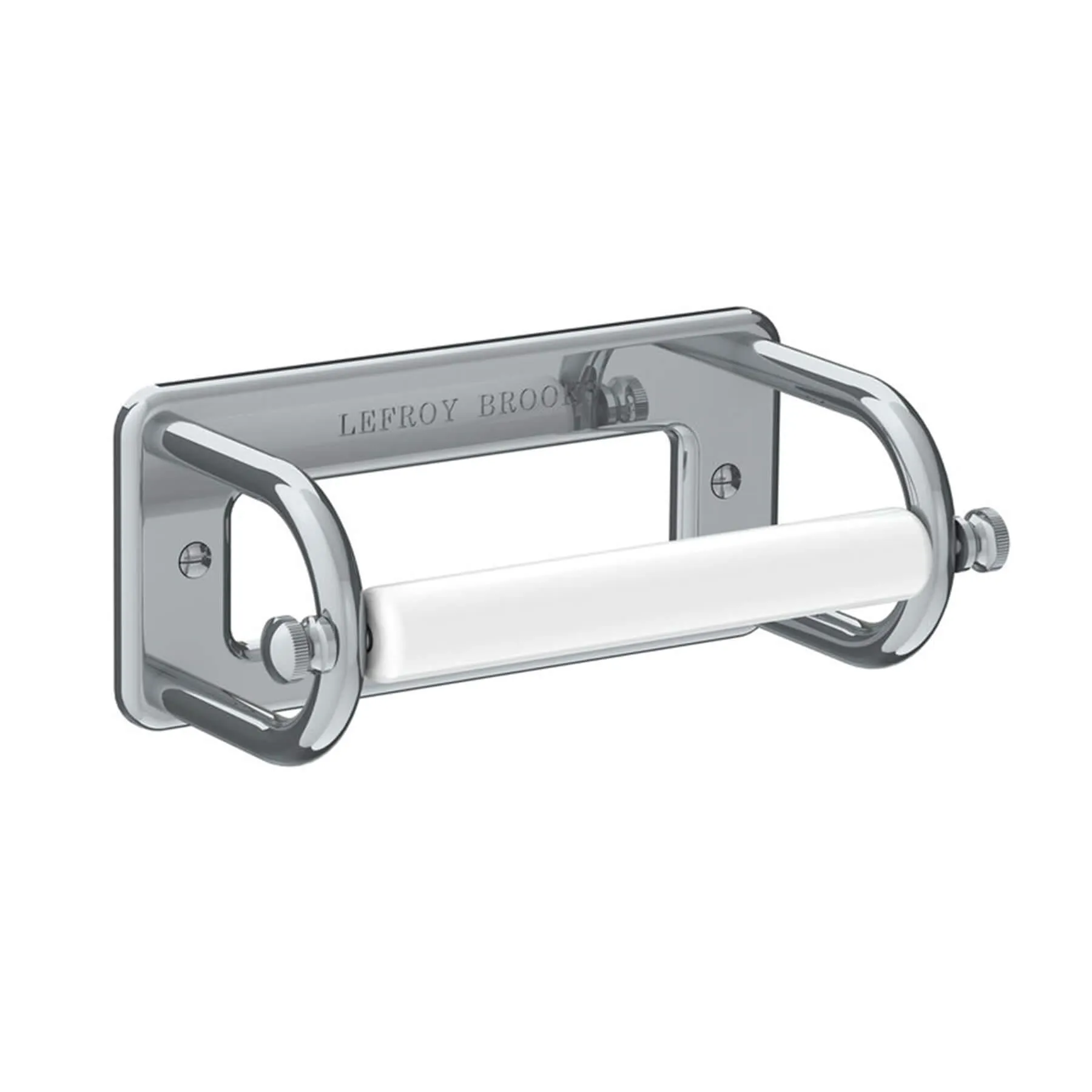 Paper Holder with Ceramic Bar - Nickel, Metal