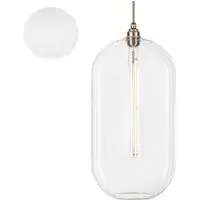 Charlton Extra Large Pendant Light - Opaque White, Metal