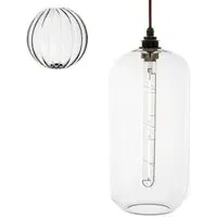 Charlton Large Pendant Light - Ribbed, Metal