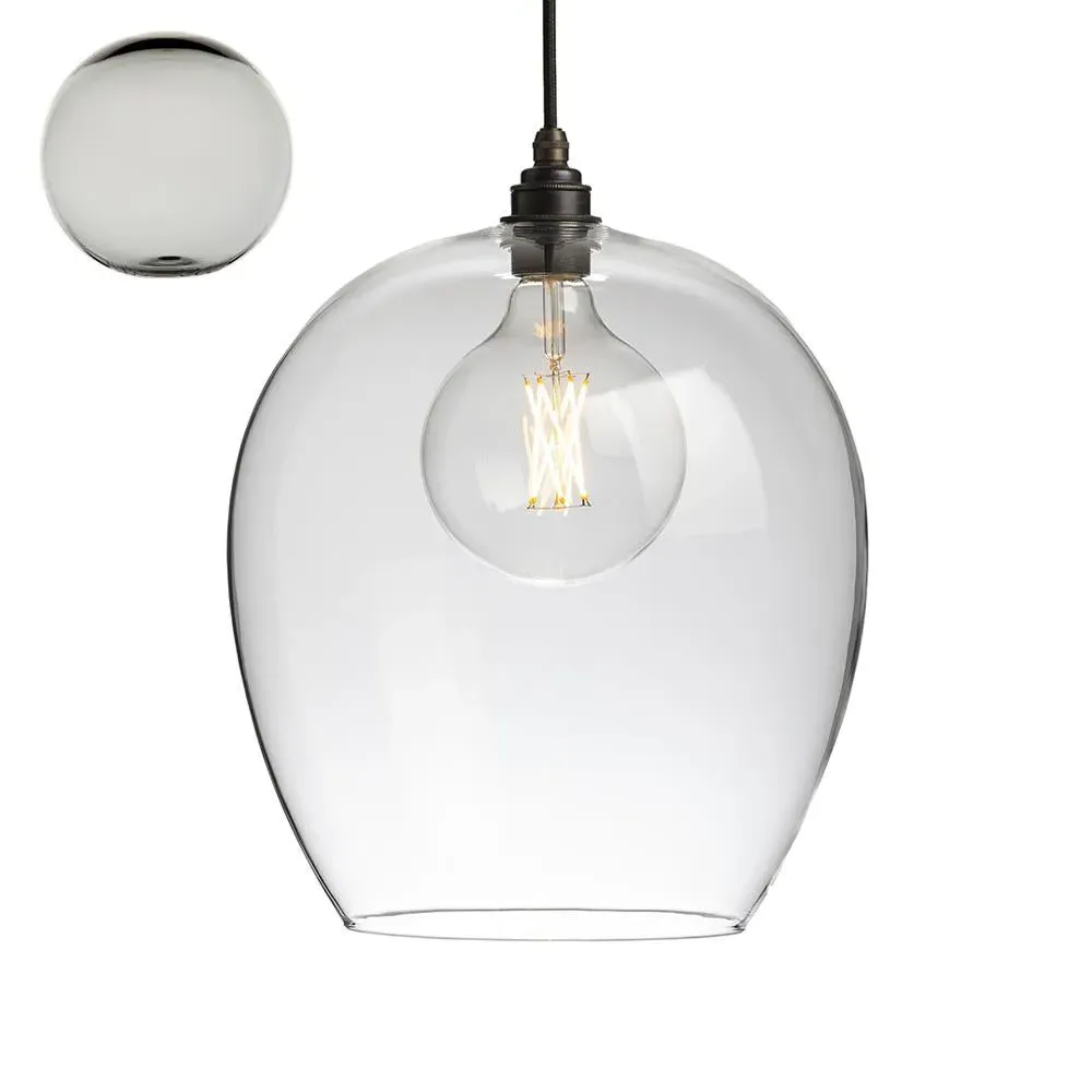 Large Pendant Light - Black, Glass