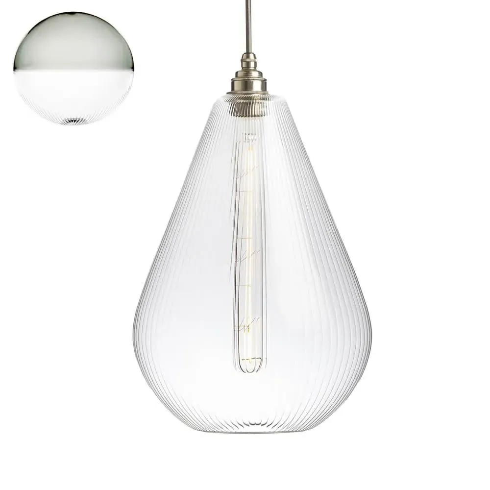 Large Pendant Light - Bronze, Metal