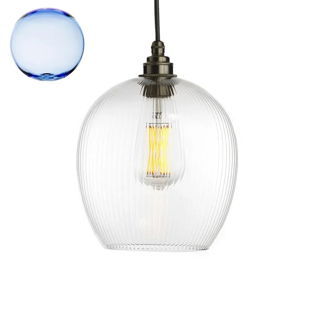 Medium Pendant Light - Blue, Glass