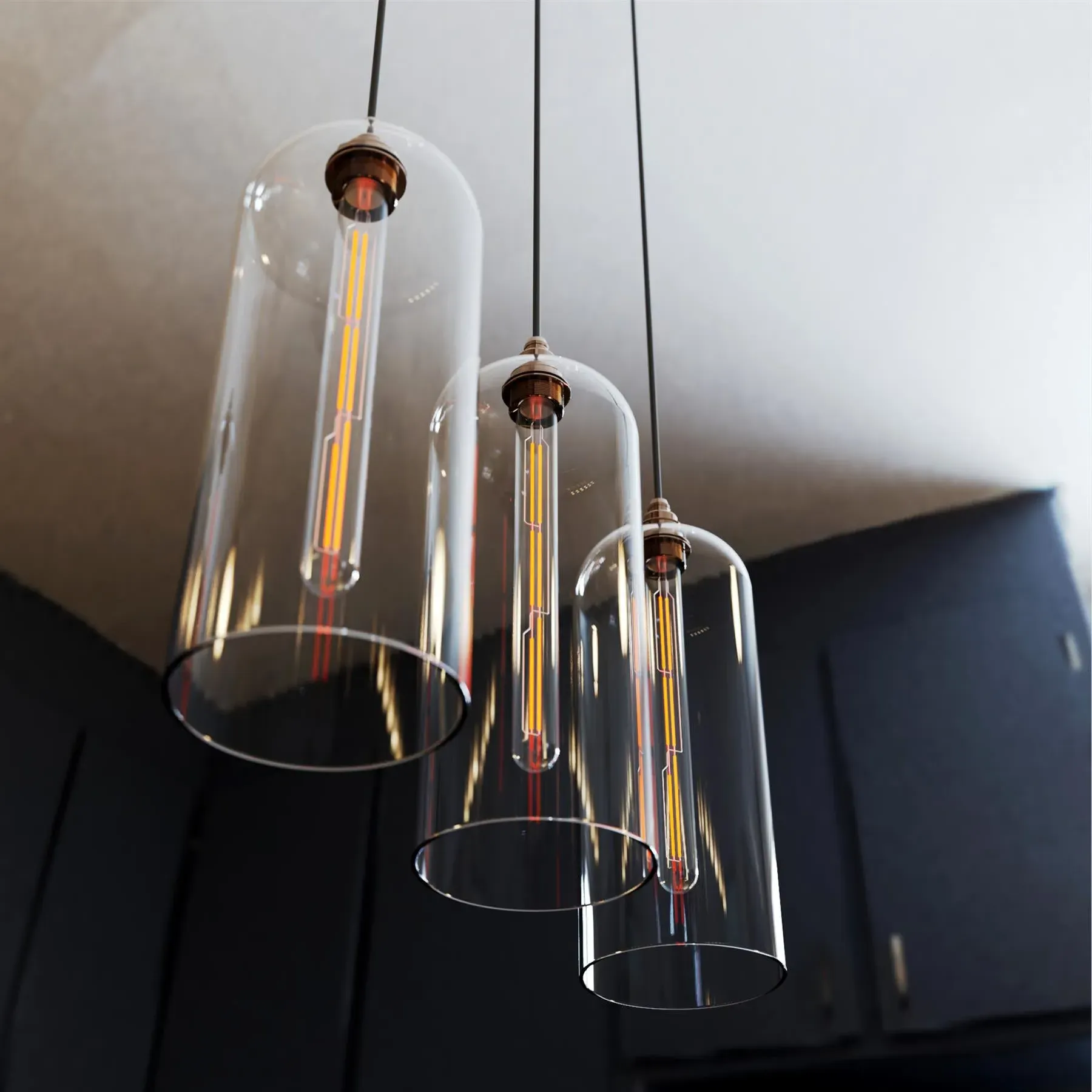 Medium Pendant Light - Light Blue