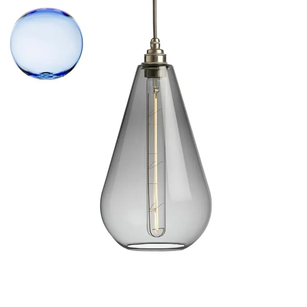 Medium Pendant Light - Light Blue, Metal image