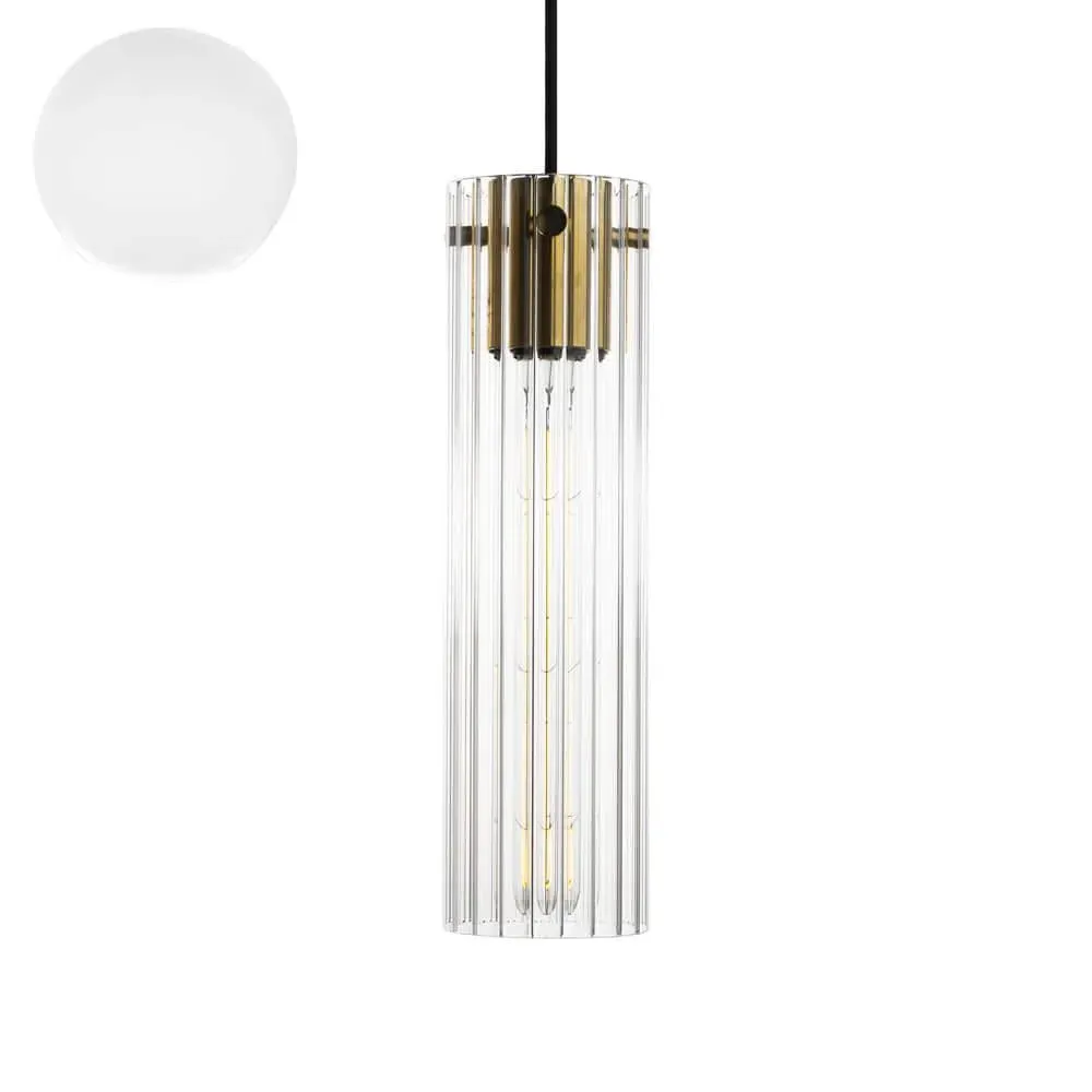 Medium Pendant Light - Opaque White, Glass image