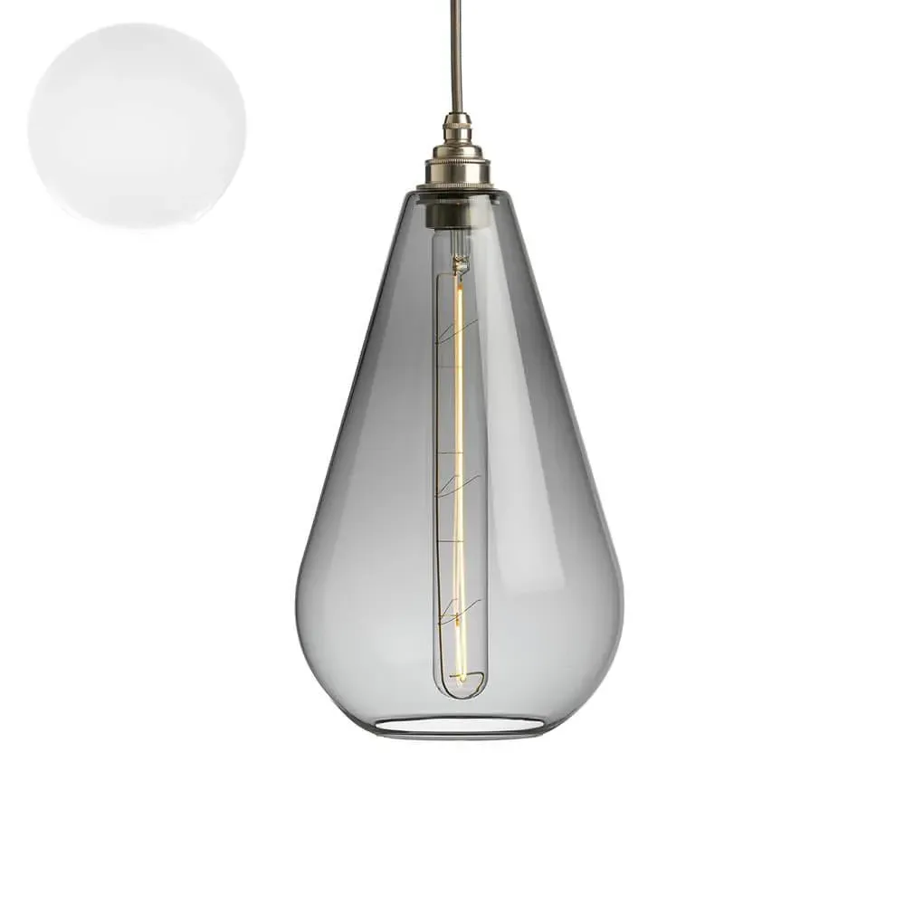 Medium Pendant Light - Opaque White, Metal
