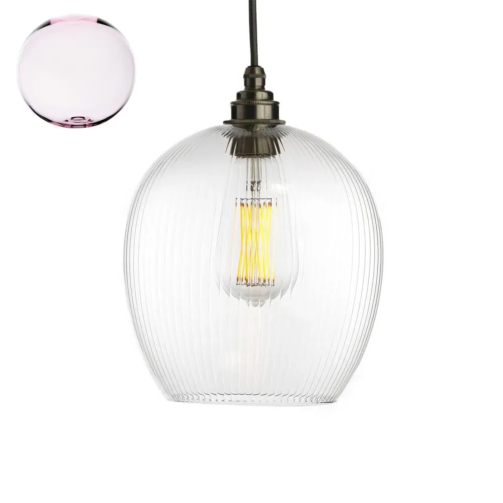 Medium Pendant Light - Pink, Glass