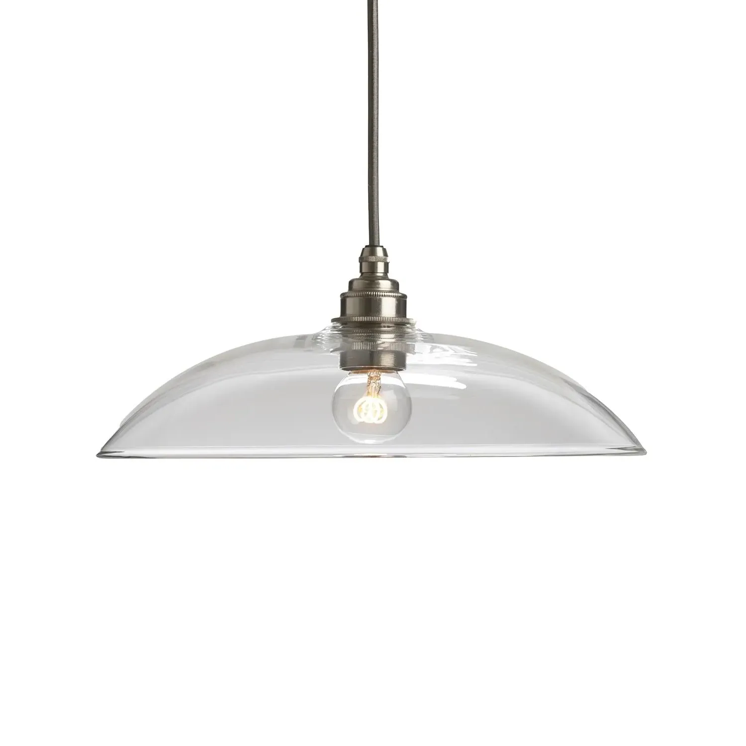 Medium Pendant Light - Teal, Glass