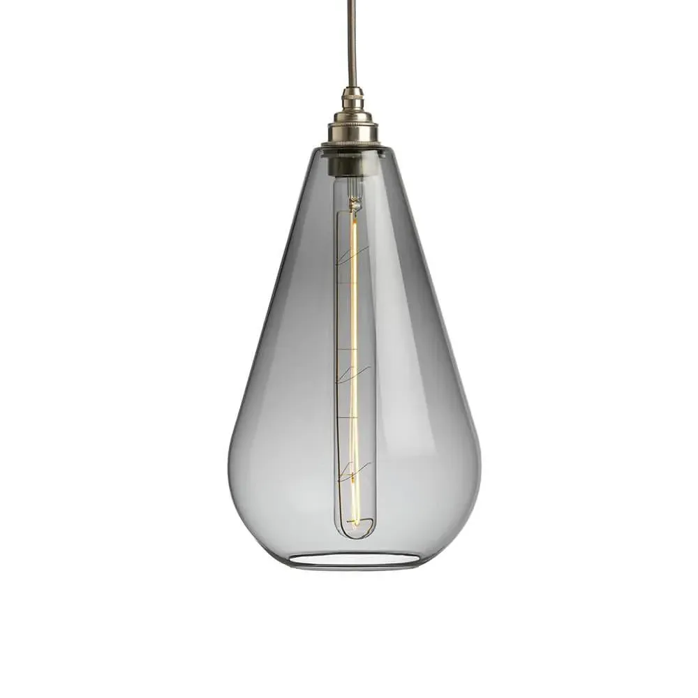 Medium Pendant Light - Transparent Black, Metal
