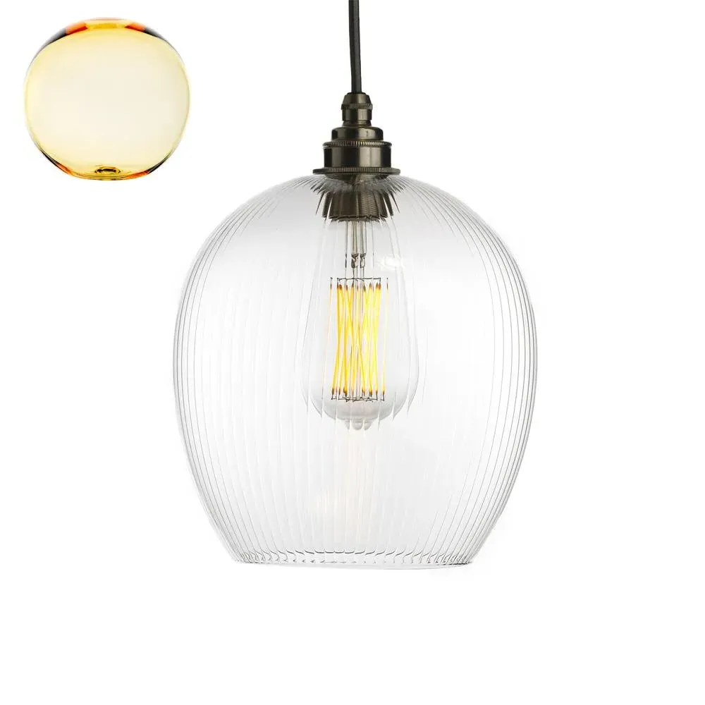 Medium Pendant Light - Yellow, Glass