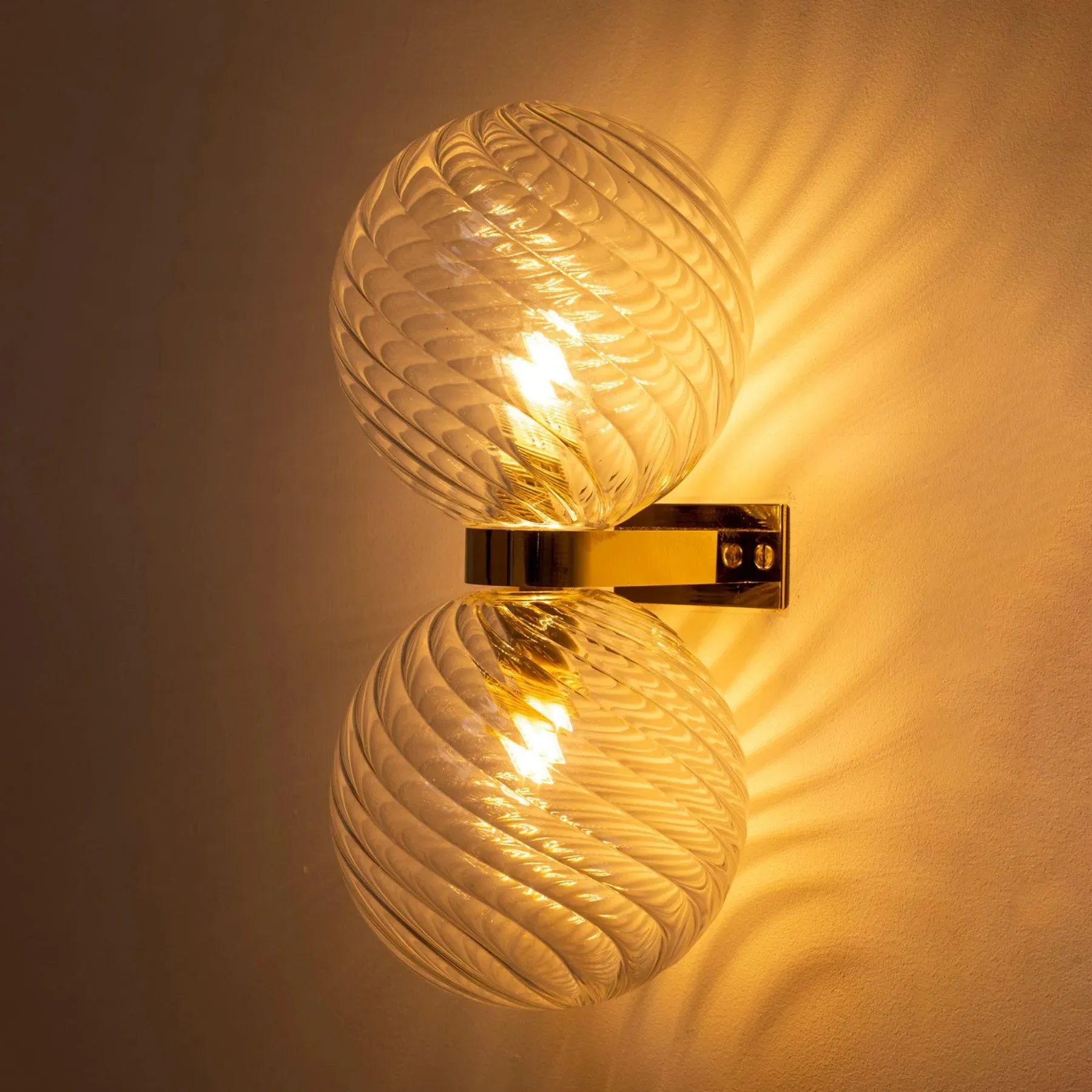 Pimlico Duo Deco Wall Light - Opaque White