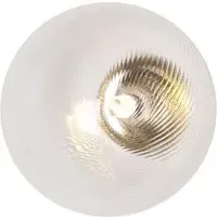 Pimlico Medium Flush Mount Light - Opaque White, Glass