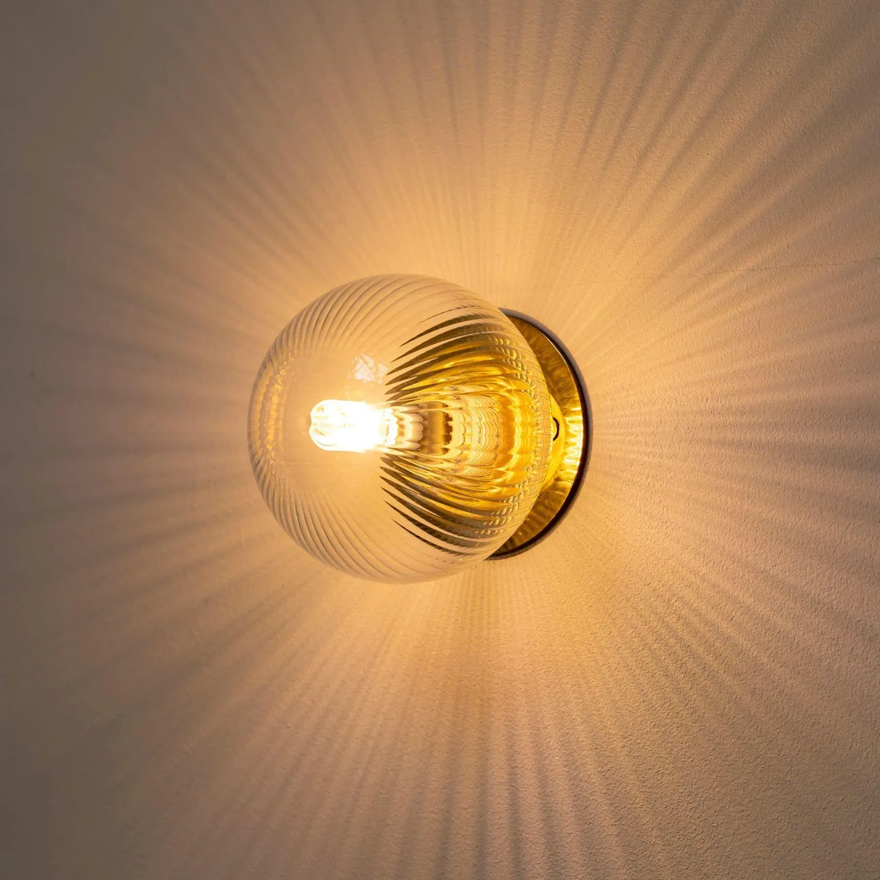 Pimlico Mini Flush Mount Light - Transparent Black, Glass