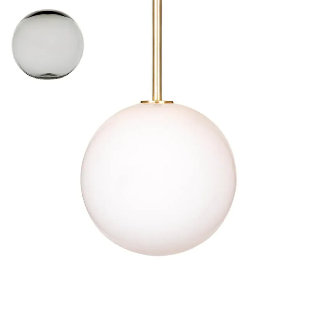 Pimlico Small Sealed Rod Pendant Light - Transparent Black