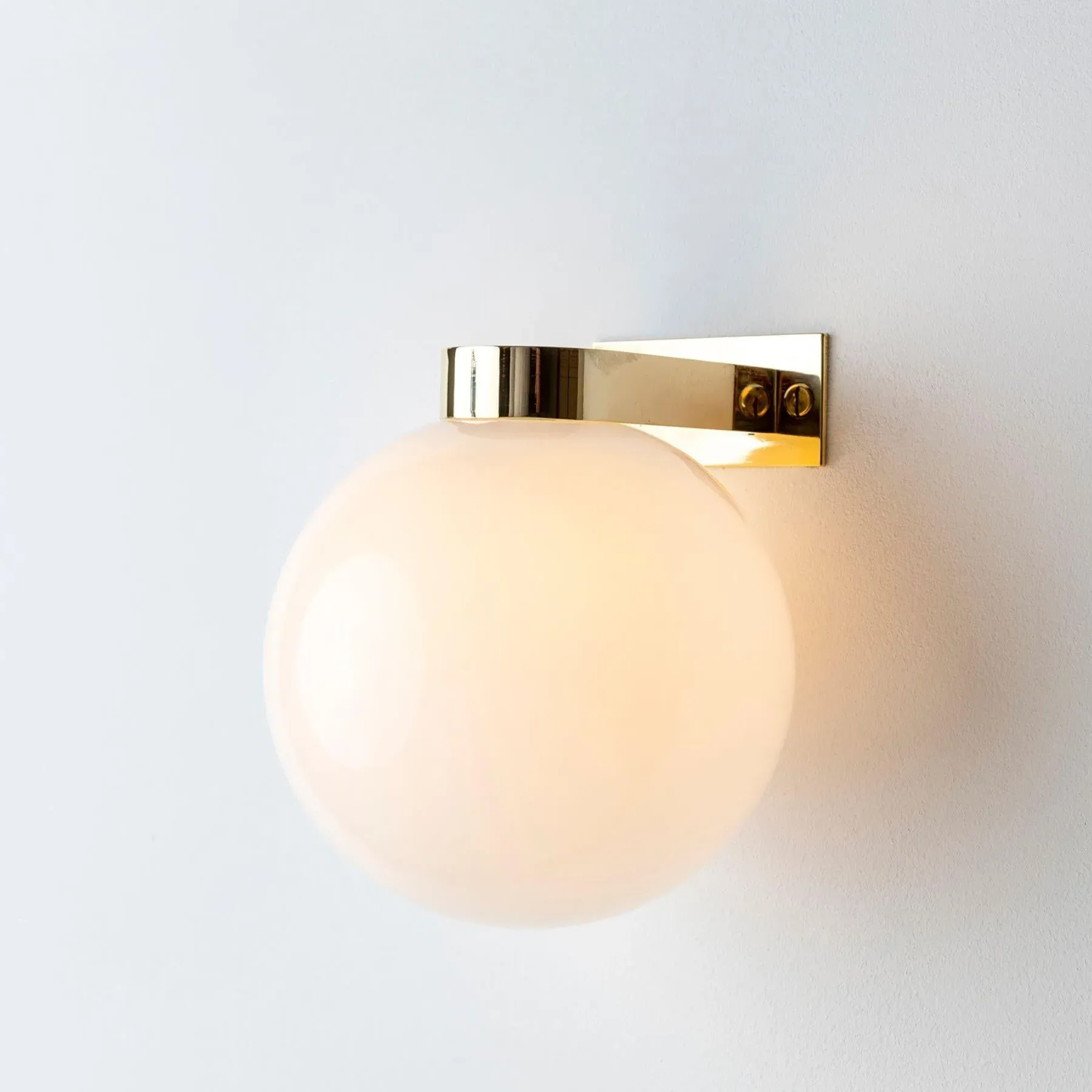 Ribbed Wall Light - Pink, Hand Blown Glass