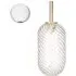 Small Pendant Light with Sealed Rod - Fine Ribbed