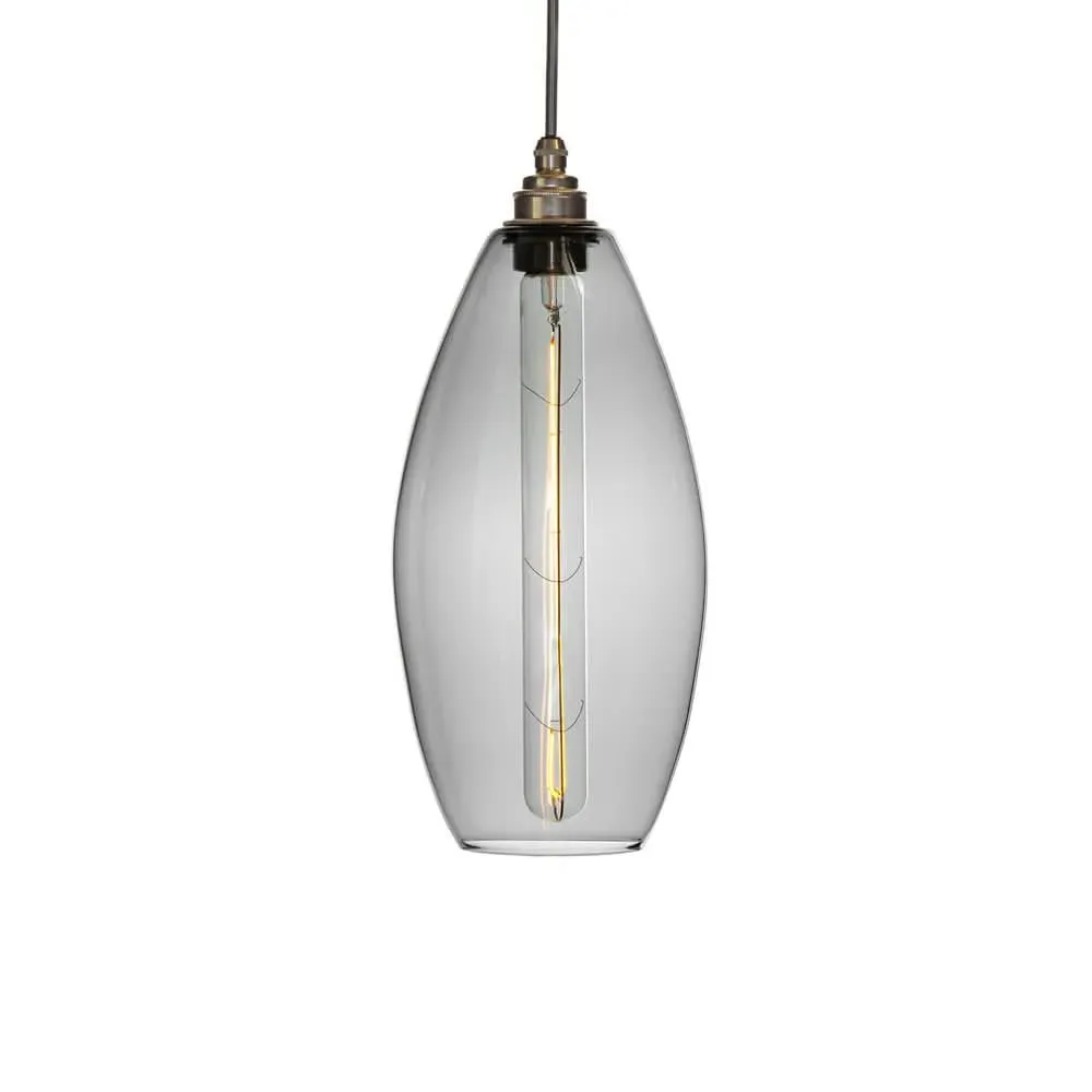 Victoria Medium Pendant Light - Transparent Black